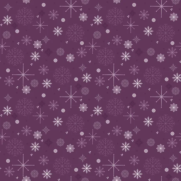 Seamless Pattern Snowflakes Blue Background Packaging Fabrics Textiles — Stock Photo, Image