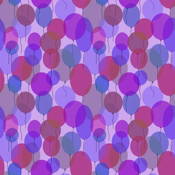 Födelsedag Sömlösa Tecknade Ballonger Mönster För Barn Och Presenter Och — Stockfoto
