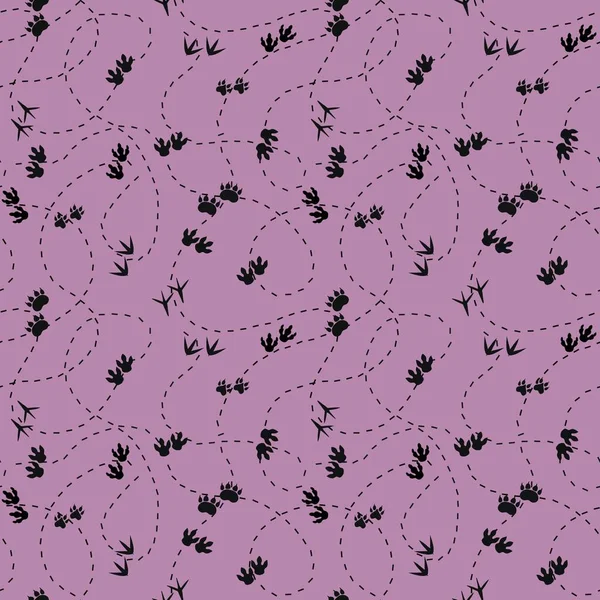 Animals footprints seamless dinosaur pattern for fabrics and textiles and packaging and linens and gifts and cards and wrapping paper and kids. High quality photo
