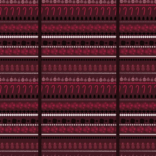 Nový Rok Bezproblémový Vánoční Vzor Tapety Tkaniny Textil Obaly Dárky — Stock fotografie