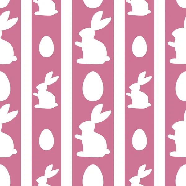 Patrón Conejo Huevos Sin Costura Pascua Para Telas Papel Envolver —  Fotos de Stock