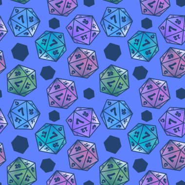 Oyunlar, kartlar, kumaşlar, ambalaj kağıtları, ambalajlar ve defterler için kusursuz zar kalıpları. Yüksek kalite fotoğraf