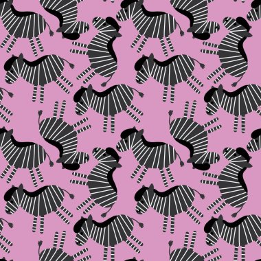 Hayvanlar, çocuklar için kusursuz zebra desenleri hediyeler, kartlar, çarşaflar, kumaşlar ve ambalaj kağıtları. Yüksek kalite fotoğraf