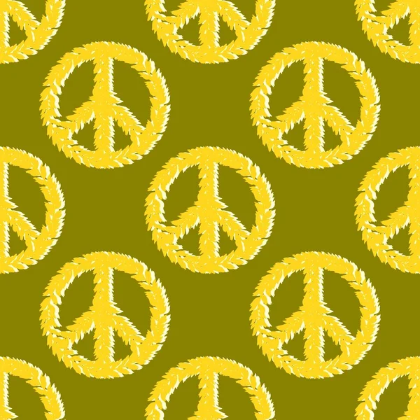 Seamless Peace Pattern Kids Gifts Cards Linens Fabrics Wrapping Paper — Stock Photo, Image