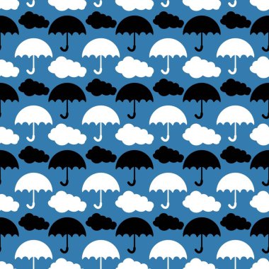 Sonbahar kumaşlar, tekstil ürünleri, ambalaj kağıtları ve çocuklar için dikişsiz şemsiye deseni. Yüksek kalite fotoğraf