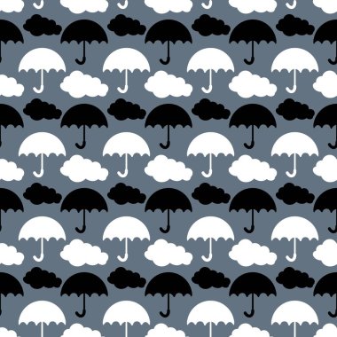 Sonbahar kumaşlar, tekstil ürünleri, ambalaj kağıtları ve çocuklar için dikişsiz şemsiye deseni. Yüksek kalite fotoğraf