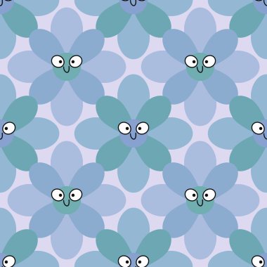 Kumaşlar, tekstil ürünleri, ambalajlar, ambalaj kağıtları ve çocuklar için basit, dikişsiz çiçek deseni. Yüksek kalite fotoğraf