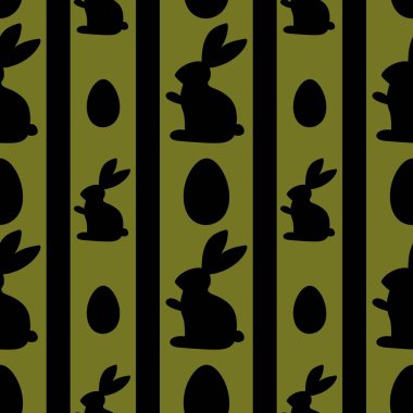 Kumaşlar, ambalaj kağıtları, çocuklar ve hobiler için paskalya tavşanı ve yumurta deseni. Yüksek kalite fotoğraf