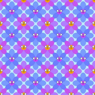 Kumaşlar, tekstil ürünleri, ambalajlar, ambalaj kağıtları ve çocuklar için basit, dikişsiz çiçek deseni. Yüksek kalite fotoğraf