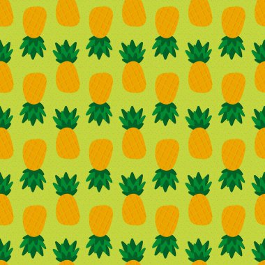 Kumaşlar, tekstil ürünleri, ambalajlar, ambalaj kağıtları ve defterler için yaz meyvesiz ananas deseni. Yüksek kalite fotoğraf