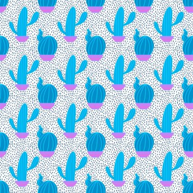 Kumaşlar, tekstil, ambalajlar, hediyeler, kartlar, çarşaflar, çocuklar ve ambalaj kağıtları için kusursuz kaktüsler. Yüksek kalite fotoğraf