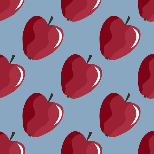 Φθινόπωρο Απρόσκοπτη Μήλα Μοτίβο Για Υφάσματα Και Υφάσματα Και Συσκευασίες — Φωτογραφία Αρχείου