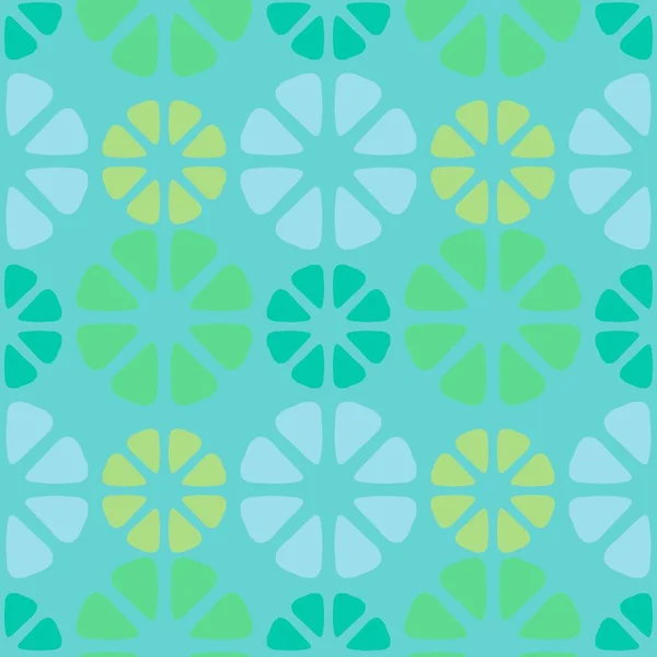 Patrón Floral Geométrico Sin Costura Flor Abstracta Para Telas Textiles —  Fotos de Stock