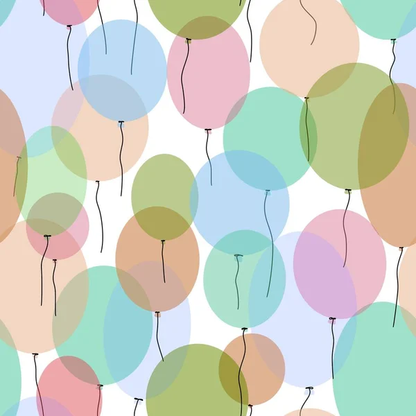 Birthday seamless cartoon balloons pattern for kids and gifts and cards and linens and fabrics and textiles and packaging and wrapping paper. High quality photo