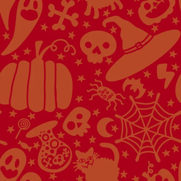 Halloween Bezszwowy Wzór Ducha Tapety Opakowania Prezenty Karty Pościel Dzieci — Zdjęcie stockowe