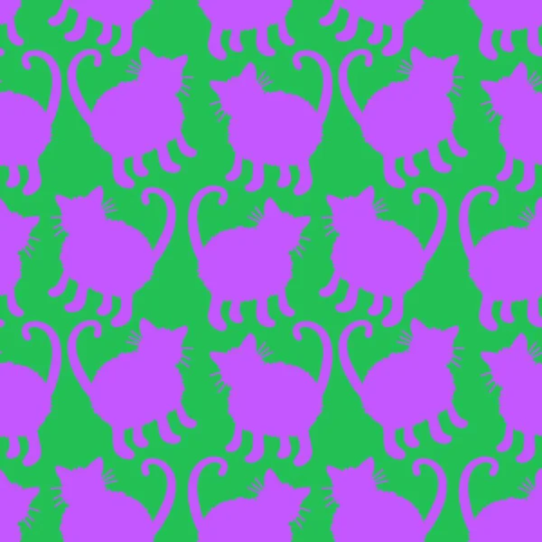 Kids seamless cats pattern for fabrics and textiles and packaging and gifts and cards and linens and wrapping paper. High quality photo