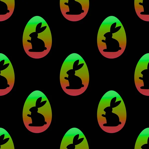 Modello Coniglio Senza Cuciture Pasqua Tessuti Tessuti Imballaggi Regali Natale — Foto Stock