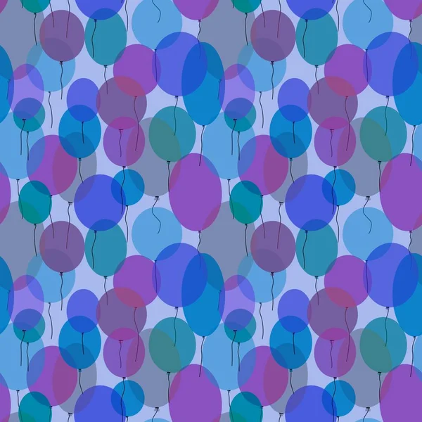 Birthday seamless cartoon balloons pattern for kids and gifts and cards and linens and fabrics and textiles and packaging and wrapping paper. High quality photo