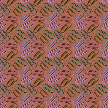 School seamless paper clip pattern for wallpaper and fabrics and textiles and packaging and gifts and cards and linens and kids and wrapping paper and office. High quality photo