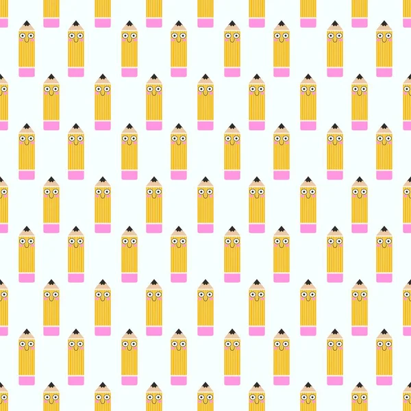 School pencil seamless kids pattern for fabrics and textiles and packaging and gifts and cards and linens and wrapping paper and hobbies. High quality photo