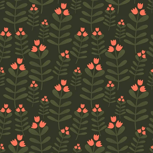Patrón Flores Sin Costura Floral Para Telas Textiles Embalaje Regalos — Foto de Stock