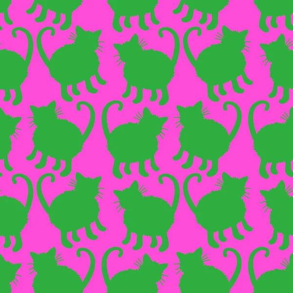 Kids seamless cats pattern for fabrics and textiles and packaging and gifts and cards and linens and wrapping paper. High quality photo