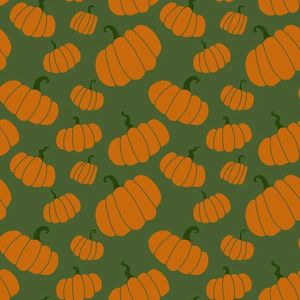 Halloween Seamless Cute Pumpkins Pattern Fabrics Textiles Packaging Gifts Cards — Stock Fotó