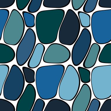 Kumaşlar, tekstil ve ambalajlar, hediyeler, kartlar, çarşaflar ve çocuklar için soyut deniz taşları ve ambalajsız desen. Yüksek kalite fotoğraf