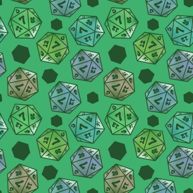 Oyunlar, kartlar, kumaşlar, ambalaj kağıtları, ambalajlar ve defterler için kusursuz zar kalıpları. Yüksek kalite fotoğraf