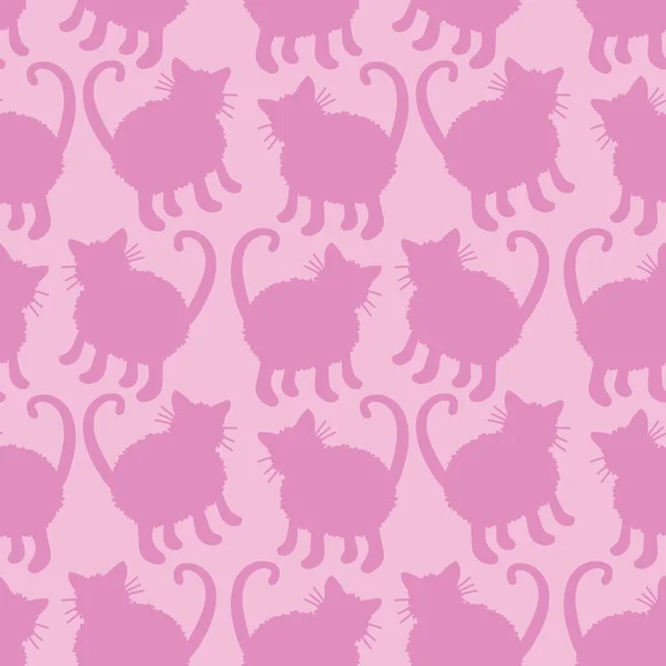 Děti Bezešvé Kočky Vzor Pro Tkaniny Textilie Balení Dárky Karty — Stock fotografie