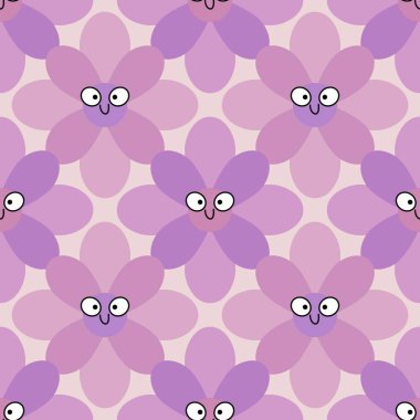 Kumaşlar, tekstil ürünleri, ambalajlar, ambalaj kağıtları ve çocuklar için basit, dikişsiz çiçek deseni. Yüksek kalite fotoğraf