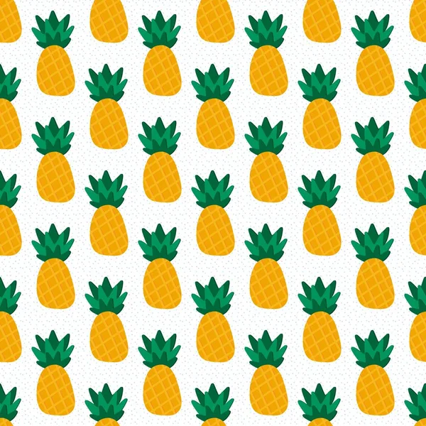 Letní Ovocné Bezešvé Kreslené Ananas Vzor Pro Tkaniny Textilie Balení — Stock fotografie