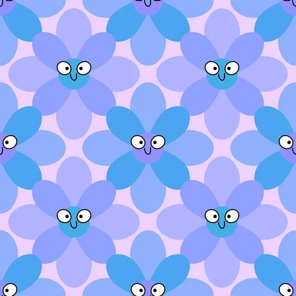 Kumaşlar, tekstil ürünleri, ambalajlar, ambalaj kağıtları ve çocuklar için basit, dikişsiz çiçek deseni. Yüksek kalite fotoğraf