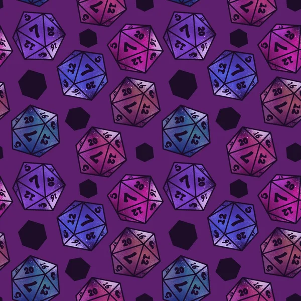 Kids seamless dice pattern for games and cards and fabrics and wrapping paper and packaging and notebooks. High quality photo