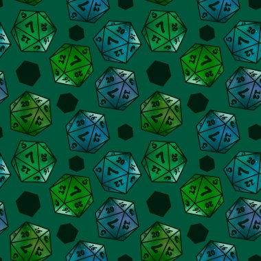 Oyunlar, kartlar, kumaşlar, ambalaj kağıtları, ambalajlar ve defterler için kusursuz zar kalıpları. Yüksek kalite fotoğraf