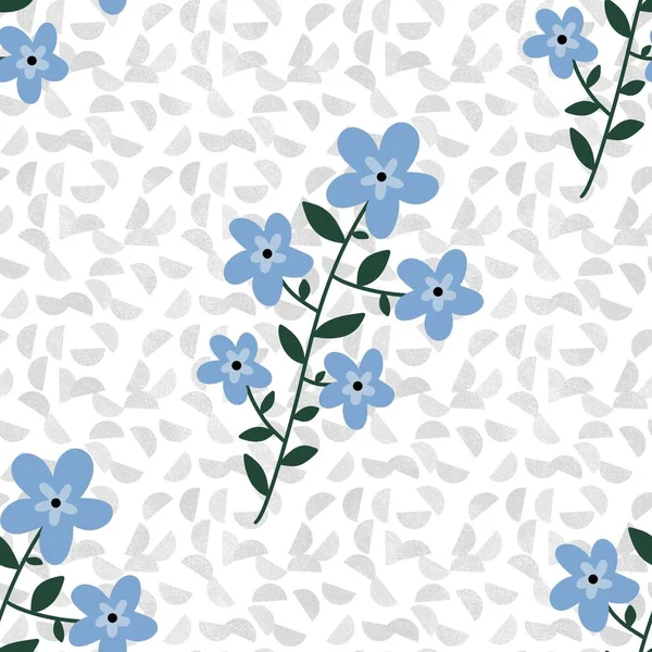 Motif Floral Sans Couture Pour Tissus Textiles Emballage Cadeaux Cartes — Photo