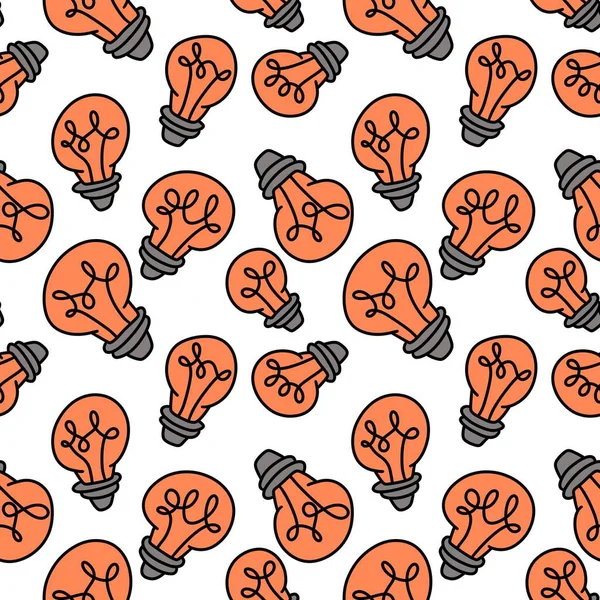 Kids seamless bulb and idea pattern for fabrics and wrapping paper and notebooks and packaging and textiles. High quality photo
