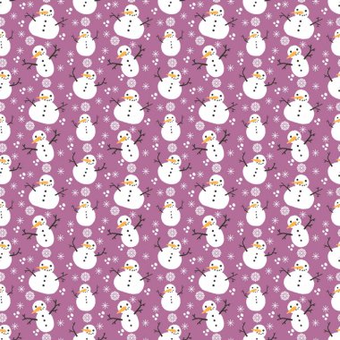 Çocuklar, hediyeler, kartlar, çarşaflar, ambalajlar, kumaşlar ve ambalajlar için kusursuz kardan adam desenleri. Yüksek kalite fotoğraf