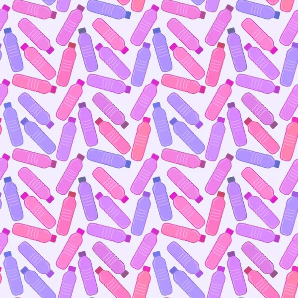 Renksiz plastik şişe desenli ambalajlar, kumaşlar, çocuklar, mutfak, spor ve defterler. Yüksek kalite fotoğraf