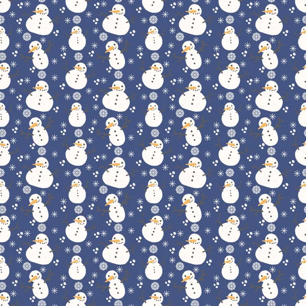 Çocuklar, hediyeler, kartlar, çarşaflar, ambalajlar, kumaşlar ve ambalajlar için kusursuz kardan adam desenleri. Yüksek kalite fotoğraf