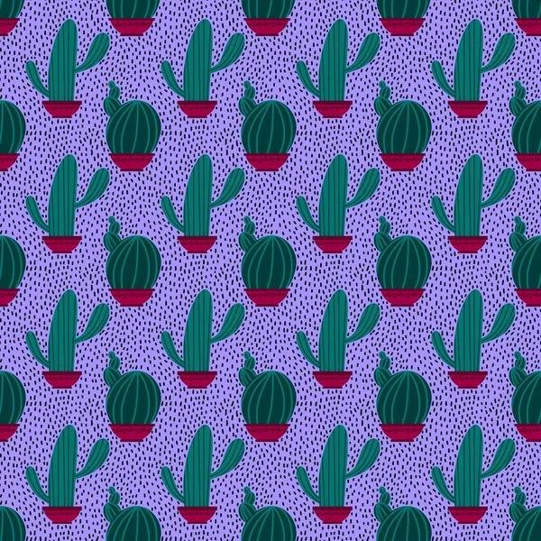 Modello Cactus Senza Cuciture Estive Tessuti Tessuti Imballaggi Regali Carte — Foto Stock