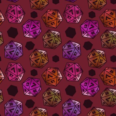 Oyunlar, kartlar, kumaşlar, ambalaj kağıtları, ambalajlar ve defterler için kusursuz zar kalıpları. Yüksek kalite fotoğraf