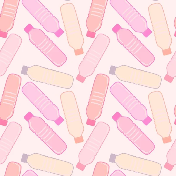 Renksiz plastik şişe desenli ambalajlar, kumaşlar, çocuklar, mutfak, spor ve defterler. Yüksek kalite fotoğraf