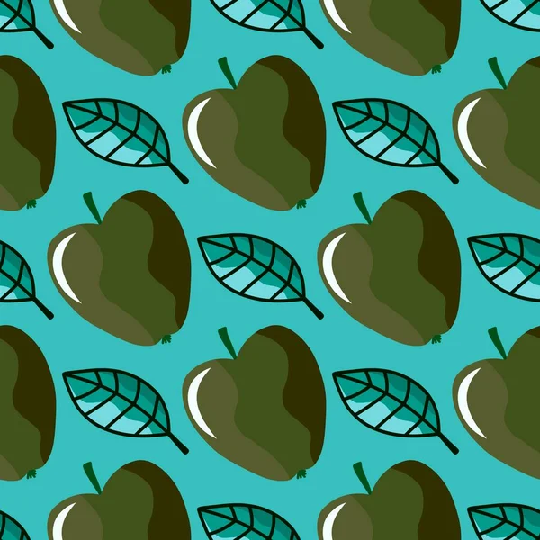 Herbstnahtlose Äpfel Muster Für Stoffe Und Textilien Und Verpackungen Und — Stockfoto