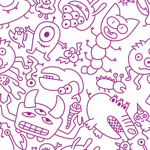 Kids seamless aliens and monsters pattern for fabrics and textiles and packaging and wrapping paper and notebooks. High quality photo