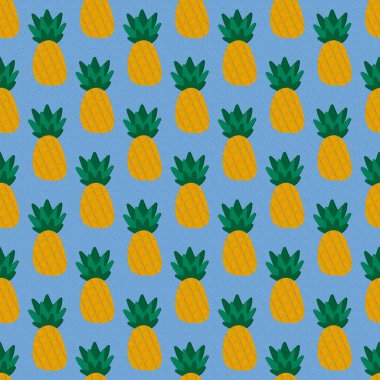 Kumaşlar, tekstil ürünleri, ambalajlar, ambalaj kağıtları ve defterler için yaz meyvesiz ananas deseni. Yüksek kalite fotoğraf