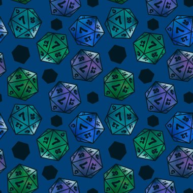 Oyunlar, kartlar, kumaşlar, ambalaj kağıtları, ambalajlar ve defterler için kusursuz zar kalıpları. Yüksek kalite fotoğraf