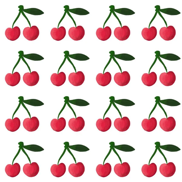 Kumaşlar, tekstil, ambalaj kağıtları, ambalaj kağıtları, hobiler ve çocuklar için vişne baskısı. Yüksek kalite fotoğraf