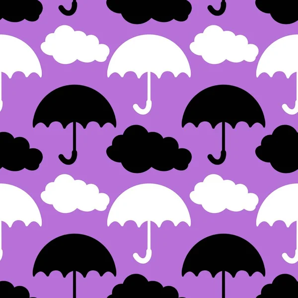 Podzimní Hladký Deštník Vzor Pro Tkaniny Textilie Balení Balení Papíru — Stock fotografie