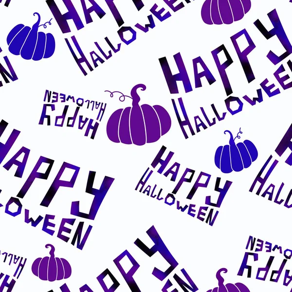 Boldog Halloween Zökkenőmentes Minta Csomagolására Papír Szövetek Csomagolás Gyerekek Ágynemű — Stock Fotó